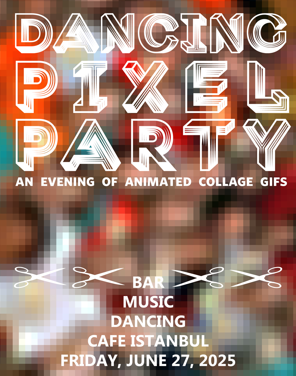 Dancing-Pixel-Party-Poster
